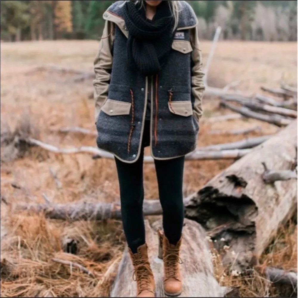 Patagonia rare reclaimed wool coat